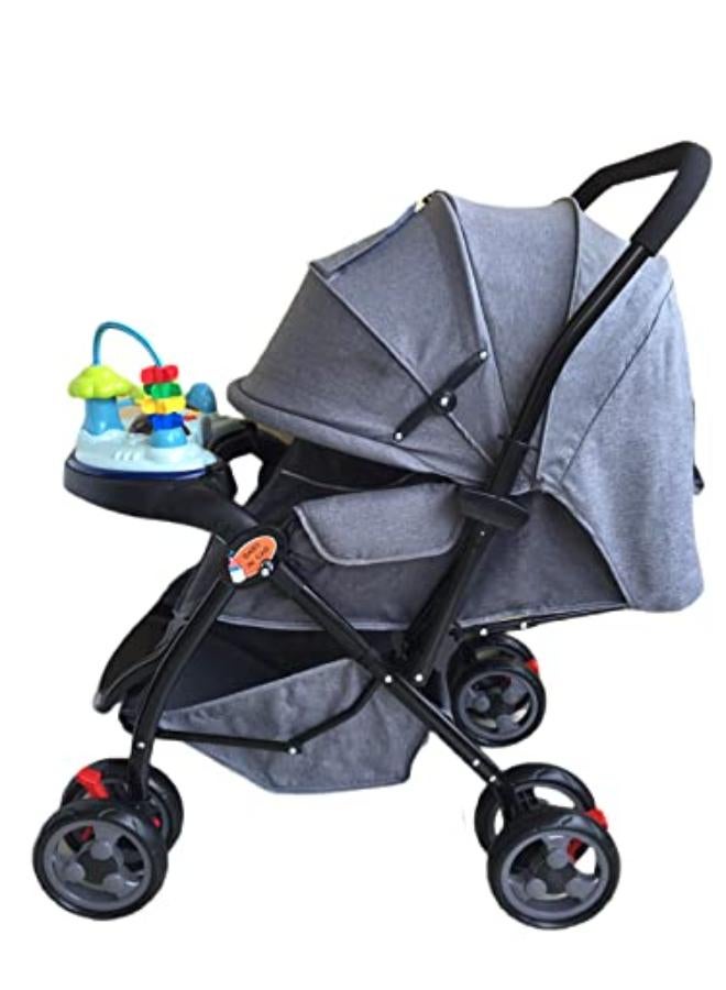 ال سي عربة أطفال قابلة للطي وخفيفة الوزن مع مقعد قابل للتعديل ومظلة شمسية للأطفال حديثي الولادة والأطفال الصغار - Image 1